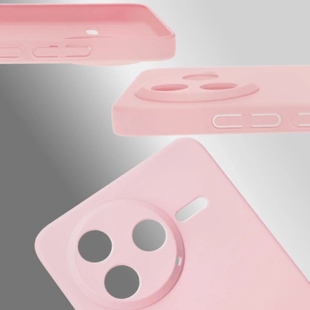 Etui Bizon Case Łupka do Xiaomi Poco F7 Pro, różowe