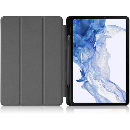 Etui Bizon Case Tab Lizard do Samsung Galaxy Tab S8 / S7, ciemnofioletowe