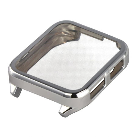 Etui z osłoną ekranu Bizon Case Watch Felipe do Garmin Venu X1, srebrne