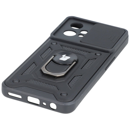 Etui Bizon Case CamShield Ring do Realme 9 Pro+, czarne