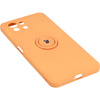 Etui Bizon Case Silicone Ring do Xiaomi Mi 11 Lite / 5G / 5G NE, pomarańczowe