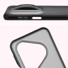 Etui Bizon Case Angelo do Huawei Pura 80 Pro / Pro Plus, przydymione z czarną ramką