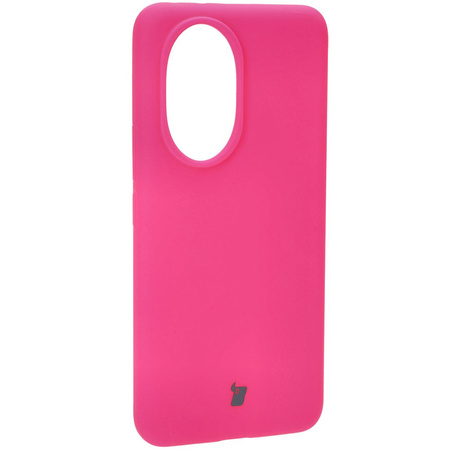 Silikonowe etui Bizon Soft Case do Honor 200, neonowo-różowe