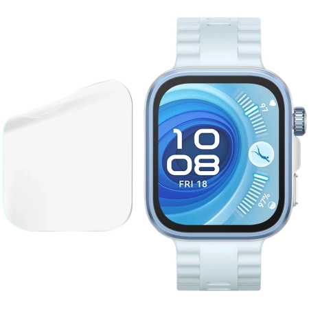 Folia hydrożelowa na ekran Bizon Glass Watch Hydrogel Duo do Huawei Watch Fit 4 / 4 Pro, 2 sztuki