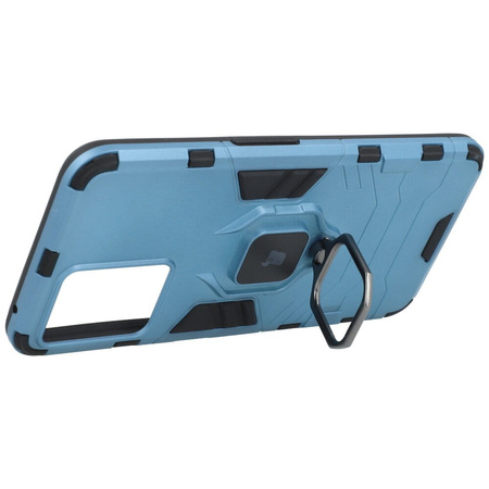 Etui Bizon Case Armor Ring do Realme 9 Pro, niebieskie