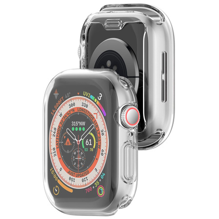 Etui Bizon Case Watch Felipe do Apple Watch 10 (42mm), przezroczyste