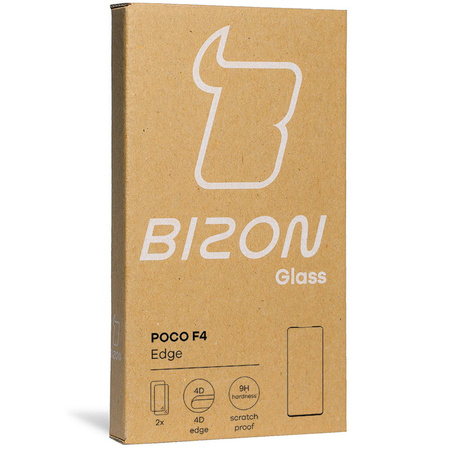 2x Szkło + szybka na aparat Bizon Edge Pack do Xiaomi Poco F4