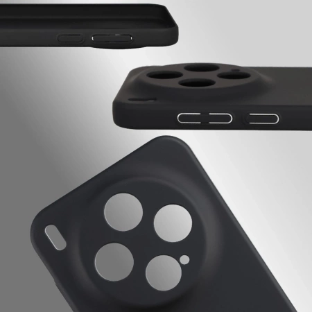 Etui Bizon Case Łupka do Vivo X300, czarne