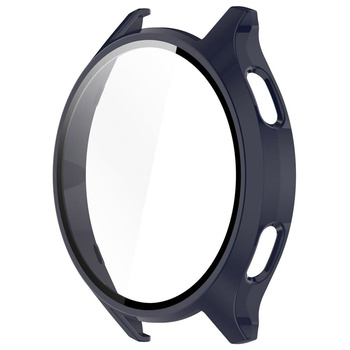 Etui Bizon Case+Glass Watch do Xiaomi Watch 2, granatowe
