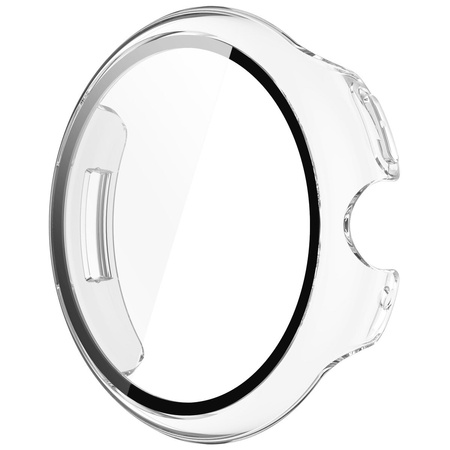 Etui ze szkłem do zegarka Bizon Case+Glass Watch do Google Pixel Watch 3 45mm, przeźroczyste