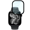 Szkło hybrydowe Bizon Glass Watch Edge Hybrid dla Apple Watch 11 / 10 42 mm, czarne