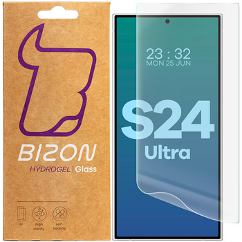 Folia hydrożelowa na ekran Bizon Glass Hydrogel Front Duo do Galaxy S24 Ultra, 2 sztuki