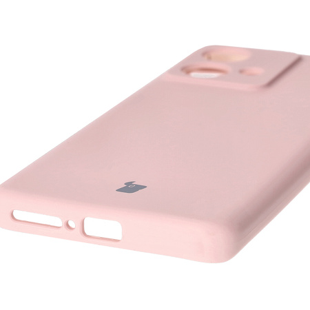 Silikonowe etui Bizon Soft Case do Motorola Edge 40 Neo, pudrowy róż
