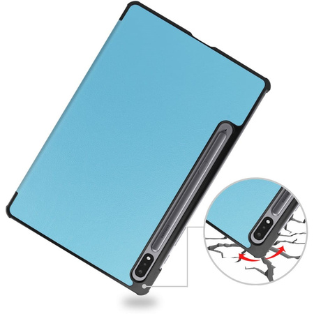 Etui Bizon Case Tab Croc do Galaxy Tab S8 / S7, błękitne