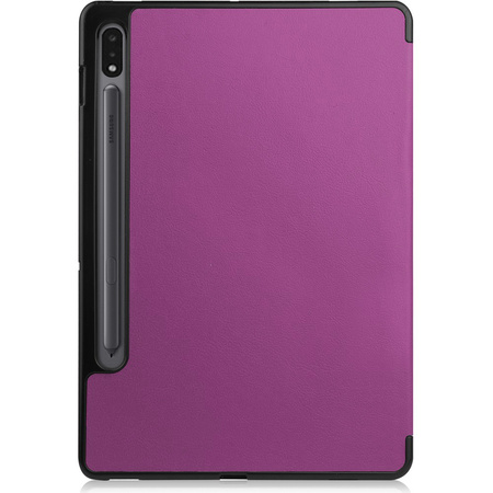 Etui Bizon Case Tab Lizard do Galaxy Tab S8 / S7, ciemnofioletowe