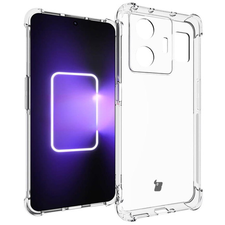 Etui + 2x folia Bizon Case Clear Pack do Realme GT3, przezroczyste