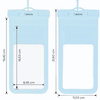 Etui wodoszczelne Bizon Case Hydrowrap, 2 sztuki, jasnoniebieskie