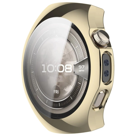 Etui z osłoną ekranu Bizon Case Watch Felipe do Huawei Watch 5 46mm, złote