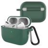 Silikonowe etui z karabińczykiem Bizon Case Headphone Silicone do AirPods Pro 3, ciemnozielone