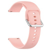 Pasek silikonowy do smartwatcha, Bizon Strap Watch Silicone Pro N, Quick Release 22 mm, jasnoróżowy