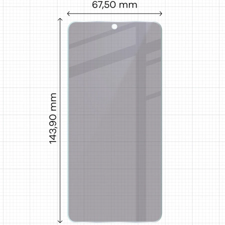 Prywatyzujące szkło hybrydowe Bizon Glass Mule Shadow do Galaxy S25, matowe