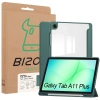 Etui z klapką Bizon Case Tab Clear Matt do Galaxy Tab A11 Plus / A9 Plus, ciemnozielone