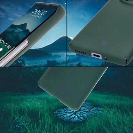 Etui Bizon Case Łupka do Xiaomi Redmi Note 14 Pro 5G, zielone