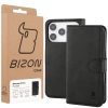 Etui z klapką Bizon Case Pocket do iPhone 17 Pro, czarne