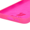 Silikonowe etui Bizon Soft Case do Galaxy S24 FE, neonowo-różowe