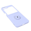 Etui Bizon Case Silicone Ring Sq do Galaxy Z Flip5, jasnofioletowe