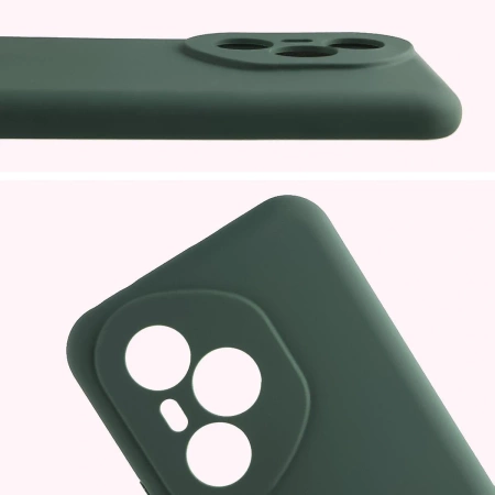 Silikonowe etui Bizon Soft Case do Honor 400 Pro, ciemnozielone