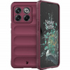 Pancerne etui Bizon Case Tur do OnePlus 10T, burgundowe