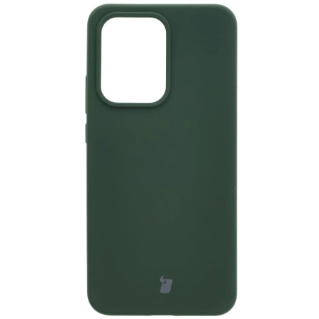 Silikonowe etui Bizon Soft Case do Oppo Reno13 Pro, ciemnozielone