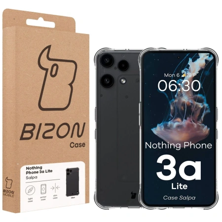 Elastyczne etui Bizon Case Salpa do Nothing Phone (3a) Lite, przezroczyste
