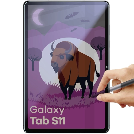 Prywatyzujące szkło hybrydowe Bizon Glass Tab Mule Shadow do Galaxy Tab S11, matowe