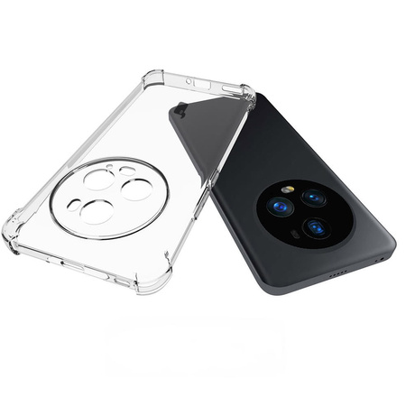 Etui + 2x folia Bizon Case Clear Pack do Honor Magic5 Pro, przezroczyste