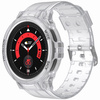 Etui z paskiem Bizon Strap + Case Watch Action Pro do Galaxy Watch 5 Pro 45 mm, przezroczyste