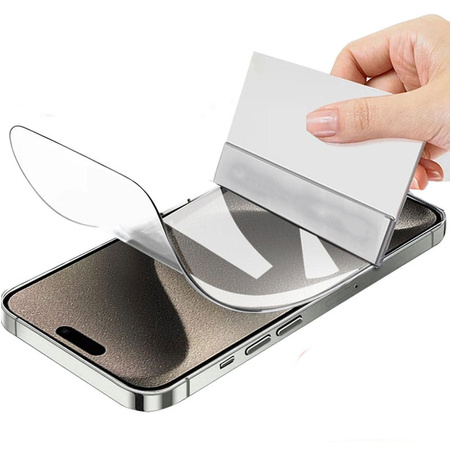 Folia hydrożelowa na ekran Bizon Glass Hydrogel Front Duo do iPhone 15 / 15 Pro / 16, 2 sztuki
