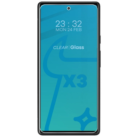 3x Szkło hartowane + szybka na aparat Bizon Glass Clear Pack do Google Pixel 6
