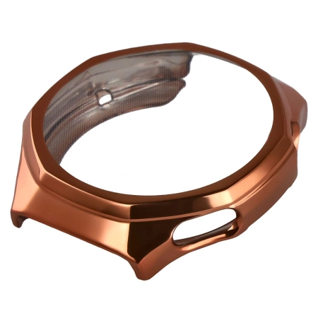 Etui z osłoną ekranu Bizon Case Watch Felipe do Huawei Watch GT6 Pro 46 mm, różowozłote