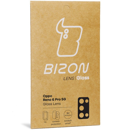 Szkło na aparat Bizon Glass Lens dla Oppo Reno 6 Pro 5G, 2 sztuki