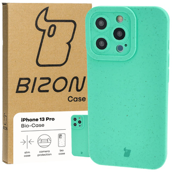 Ekologiczne etui Bizon Bio-Case do iPhone 13 Pro, zielone