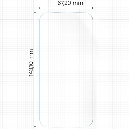 Folia hydrożelowa na ekran Bizon Glass Hydrogel Front Duo do iPhone 15 / 15 Pro / 16, 2 sztuki