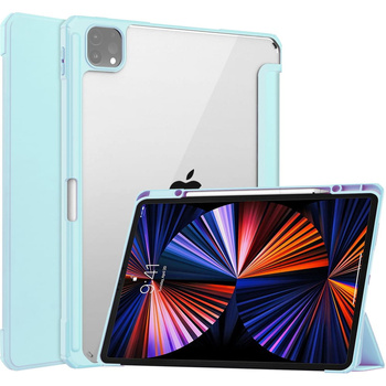 Etui Bizon Case Tab Clear Matt do iPad Pro 12.9 2022/2021/2020/2018, błękitne