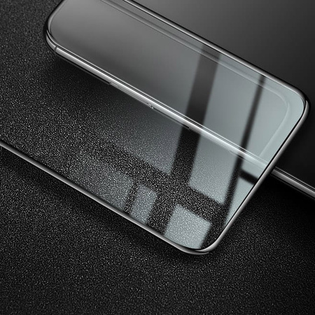 Szkło hartowane Bizon Glass Edge - 2 sztuki + ochrona na obiektyw, Galaxy M52, czarne