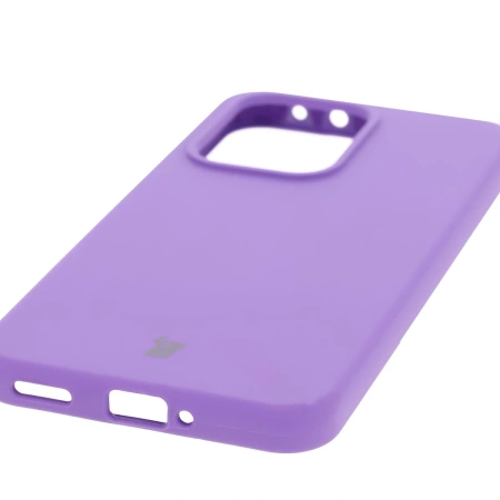 Silikonowe etui Bizon Soft Case do Oppo Reno13, fioletowe