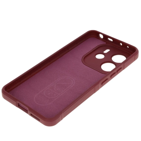 Pancerne etui Bizon Case Tur do Xiaomi Redmi Note 14 4G, burgundowe