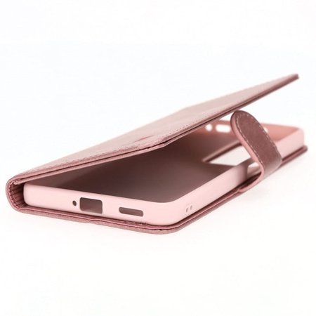 Etui Bizon Case Wallet do Xiaomi Poco F4, jasnoróżowe