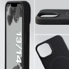 Silikonowe etui z pierścieniem magnetycznym Bizon Soft Case Magnetic do iPhone 14/13, czarne