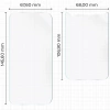 Folia hydrożelowa na tył i przód Bizon Glass Hydrogel Pack do iPhone 17 Pro